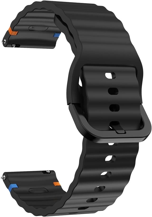 Detalle 2 de BYISYUE 22mm silicone watch strap (TPU sport band) for Polar Vantage models, OPPO Watch X/2/2R and OnePlus Watch 3 47mm