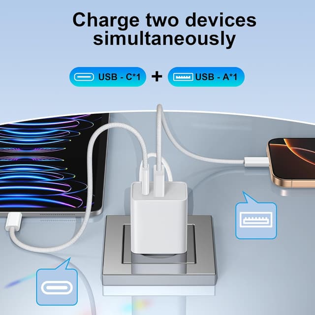 Detalle 2 de NIBIKIA USB C Ladegerät 25W