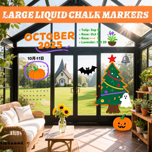 Detalle de WINSONS Whiteboard & Chalk Pens (6mm bold tip) – 16 vibrant erasable colours