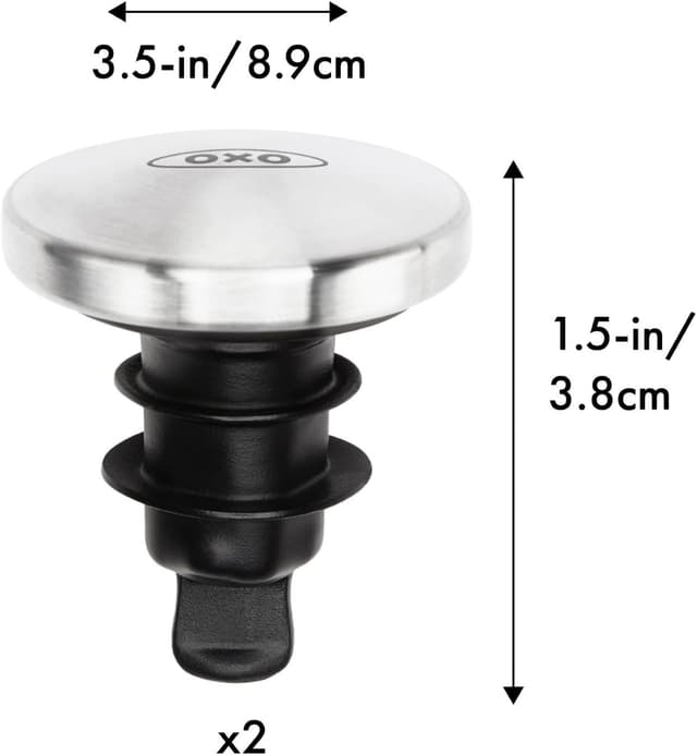 Thumbnail 4 de Tapones para vino a prueba de goteo OXO SteeL 🍷