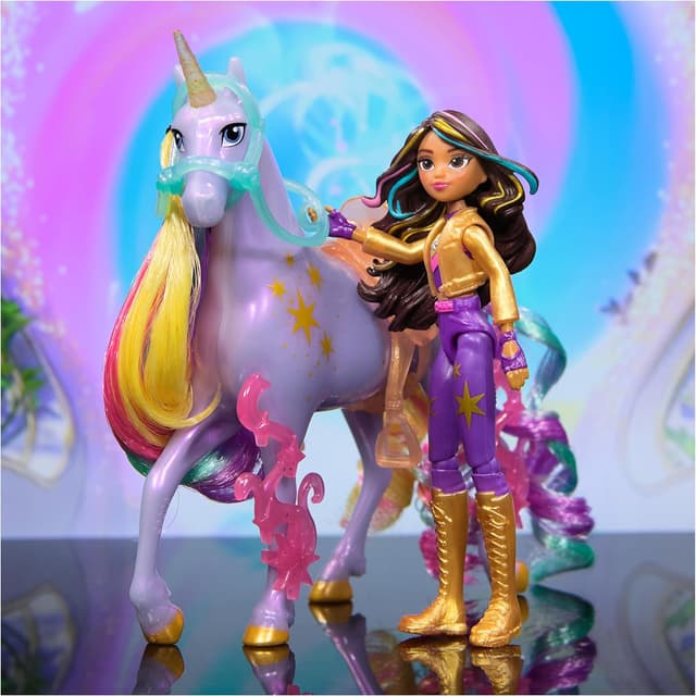 Detalle de Unicorn Academy – L’École des Licornes : Licorne Wildstar + Poupée Sophia (coffret collection à partir de 4 ans)