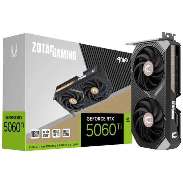 Detalle de Zotac GeForce RTX 5060 Ti 16GB GDDR7