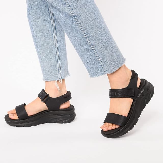 Detalle 2 de Skechers D'LUX WALKER New Block 👟 Sandalias Deportivas Mujer 37EU