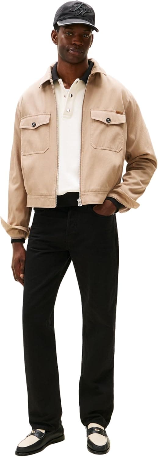 Detalle de Tommy Hilfiger Men’s Straight trousers – a sustainably made everyday style