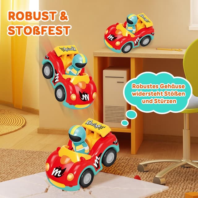 Thumbnail 5 de Pup Go Kleinkind RC Cartoon Rennwagen