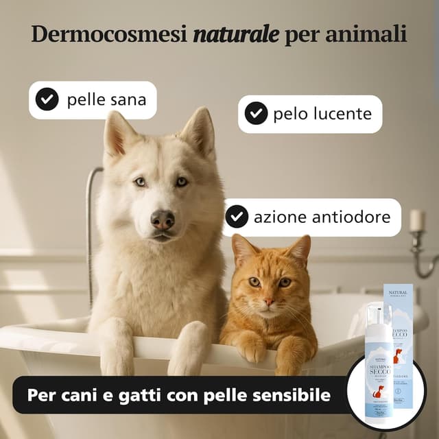Detalle 2 de Natural Derma Pet Shampoo secco 150 ml