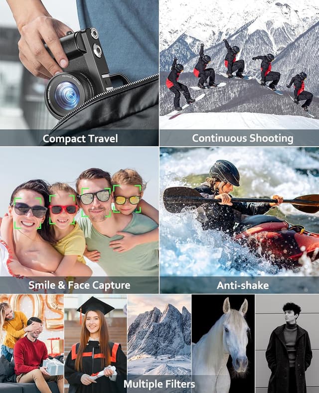 Thumbnail 6 de Generic 4K 64MP Vlogging Camera 32GB