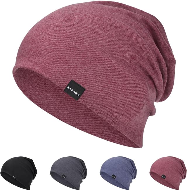 Detalle de Leichte Slouch Beanie Mütze für Herren & Damen