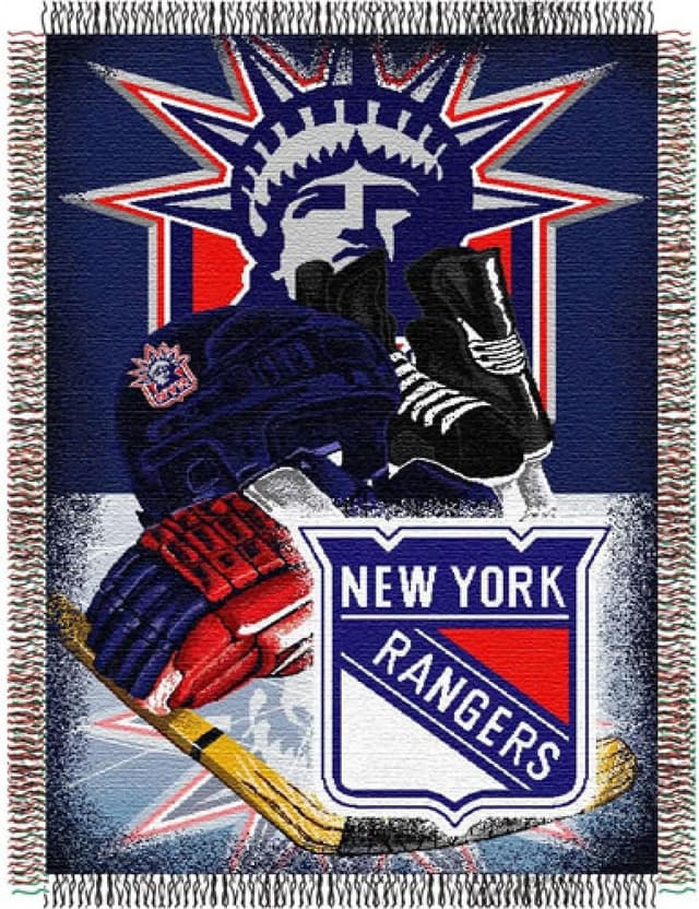 Detalle de Northwest Officially Licensed NHL “Homefield Ice Advantage” Woven Tapestry Throw Blanket, 48" x 60
