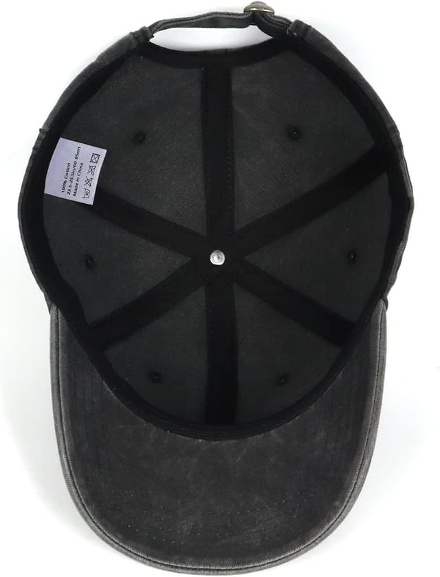 Detalle de Zylioo XL/XXL Washed Cotton Baseball Cap for Big Heads (23.5–25.5 in)