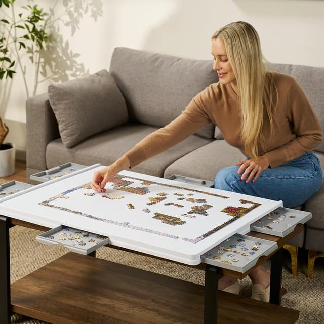 Thumbnail 1 de 1,500‑Piece Plastic Puzzle Board 🧩