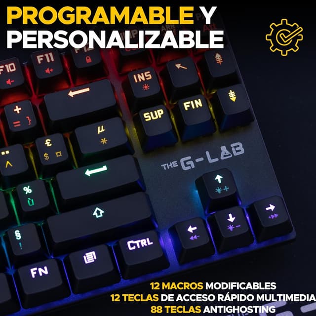 Thumbnail 4 de The G-Lab Keyz Mercury TKL Teclado mecánico 87 teclas