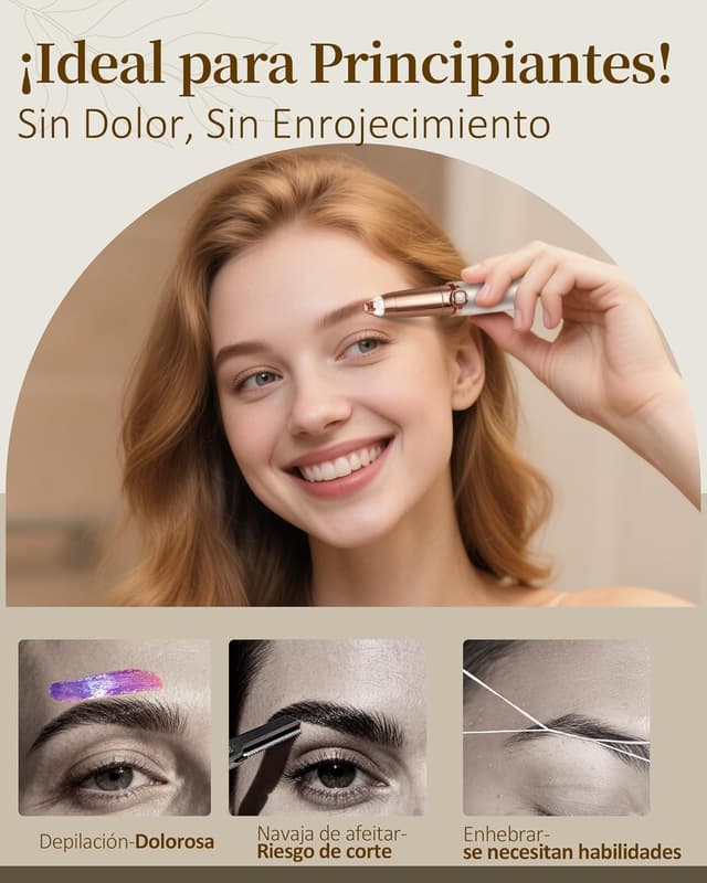 Thumbnail 2 de Rasuradora Facial Mujer Recortadora de Cejas 1 Cabezal