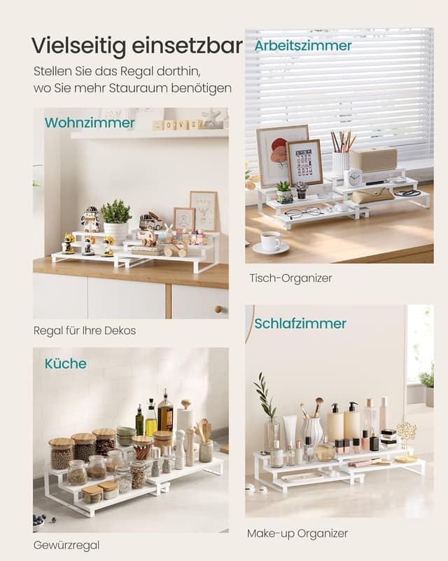 Thumbnail 5 de SONGMICS KCS116W01 Gewürzregal 3 Ebenen