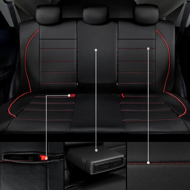 Thumbnail 1 de CAR PASS Leather Back Seat Cover waterproof bench 95%