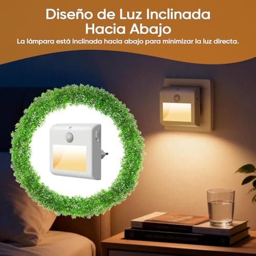 Thumbnail 7 de Suright Luz Nocturna con Sensor de Movimiento (2 Piezas) – Blanca Cálida 3000K, 3 Modos y Regulable