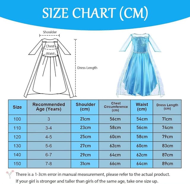 Detalle 2 de Vicloon Princesas Elsa Disfraz