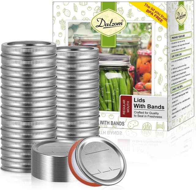 Thumbnail 6 de Dalzom 48Pcs Wide Mouth Canning Lids