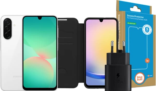 Thumbnail 8 de Samsung Galaxy A26 128 GB Weiß 5G – mit Ladegerät 25 W und Komplett-Zubehörset