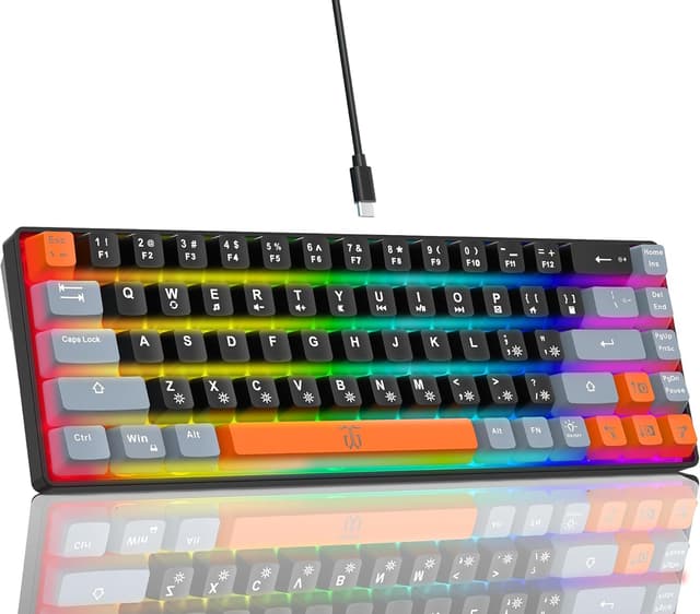 Detalle de Snpurdiri 60% Gaming-Tastatur 68 Tasten ⌨