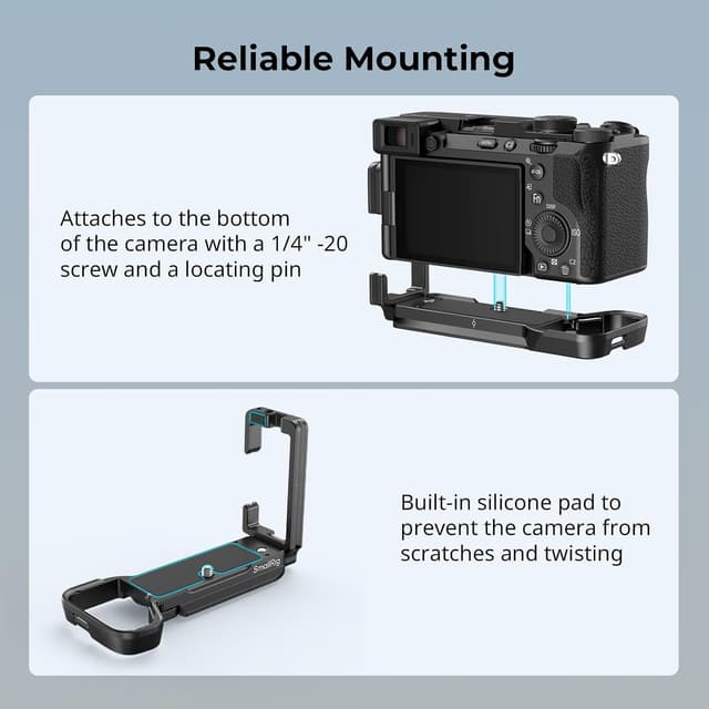 Detalle de SMALLRIG A7C II L-Bracket für Arca