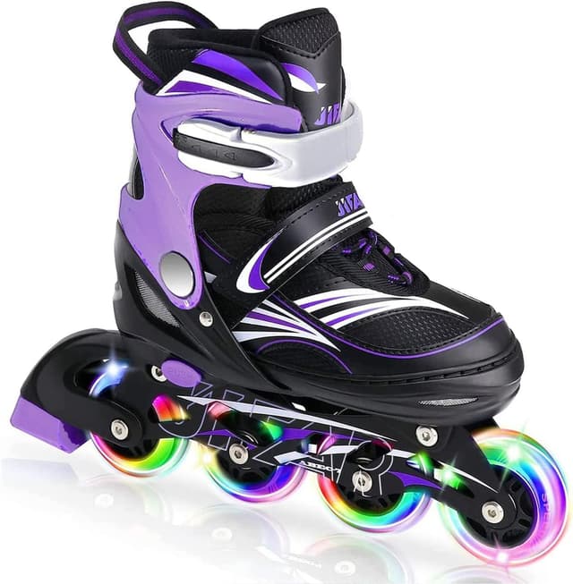 Imagen de JeeFree 4-Size Adjustable Kids Inline Skates with Lights 🛼 en OfertitasTOP