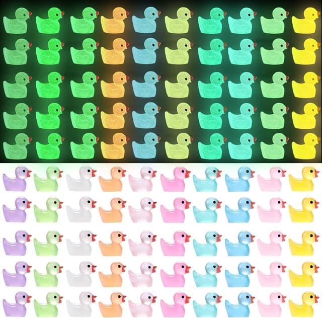 Imagen de JOLCEEY Mini Ducks 120pcs glow-in-the-dark toys 🐥 en OfertitasTOP