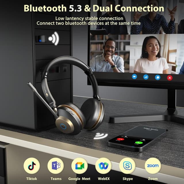Detalle 2 de Earbay Wireless Headset V5.3 50h