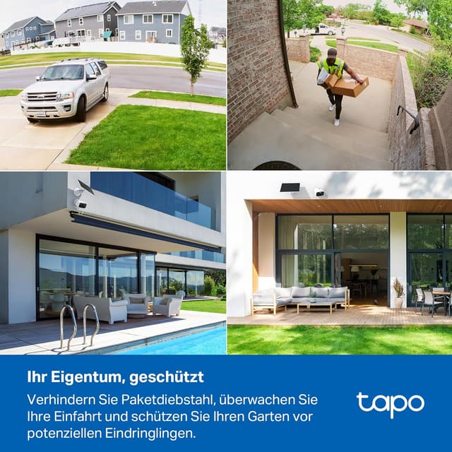 Thumbnail 6 de Tapo C400 KIT (1080p) Solar-Überwachungskamera für außen mit Farbnachtsicht & WLAN 2,4 GHz