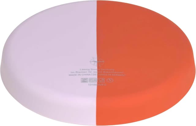 Detalle de LÄSSIG Baby Silikon-Kinderteller „Happy Rascals Heart“ – BPA-frei & bruchfest