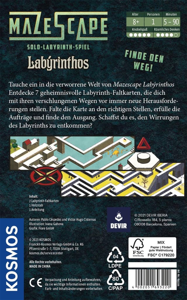 Detalle 2 de Kosmos Mazescape Labyrinthos