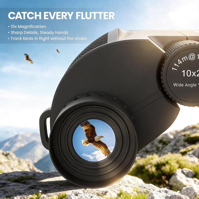 Detalle 2 de Aurosports 10x25 Kompaktfernglas 10× Vergrößerung