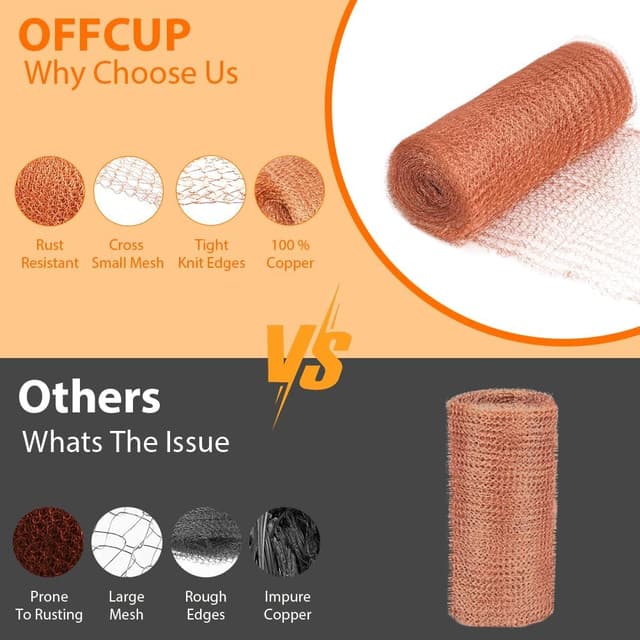 Thumbnail 4 de OFFCUP Rete di Rame 12,7cm x 12m 🪤