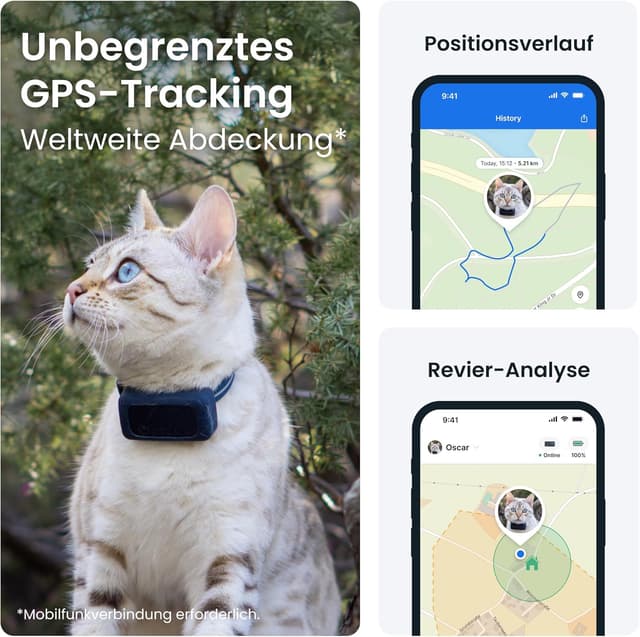 Thumbnail 1 de Tractive Mini Katzen GPS Tracker 25 g