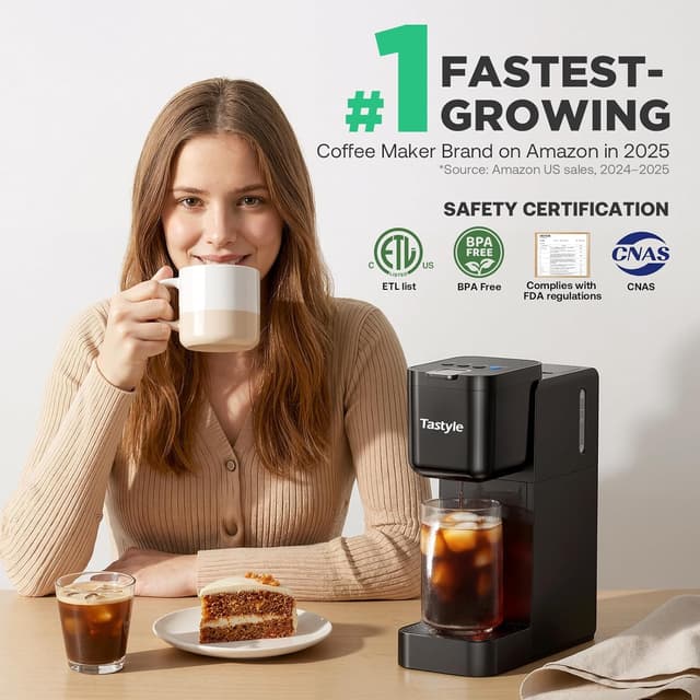 Thumbnail 2 de Tastyle Single Serve Coffee Maker Hot & Iced
