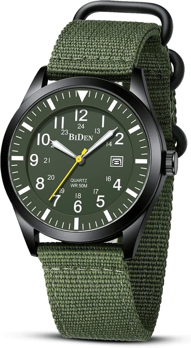 Detalle de HANPOSH Herren Militär-Uhr mit Datum