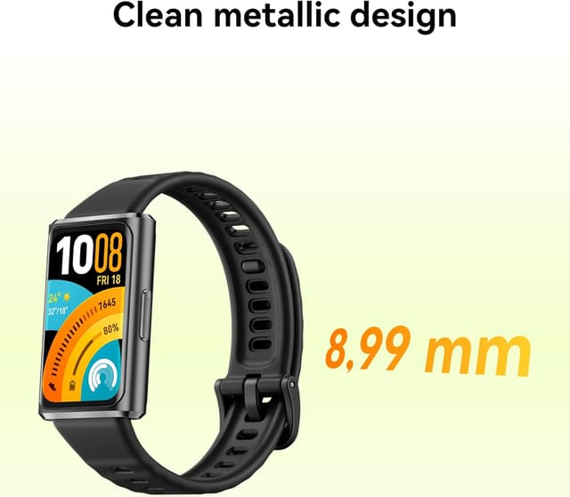 Detalle de HUAWEI Band 11 Pro fitness tracker with built-in GPS, 1.62" AMOLED and 14-day battery (Black)