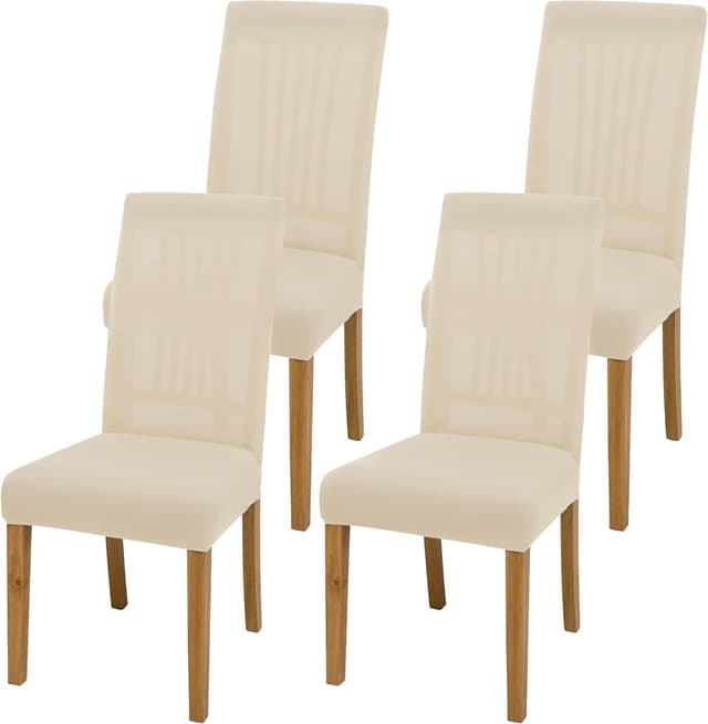 Detalle de DREAHOTEXTIL Stuhlbezüge Beige, 4er-Set