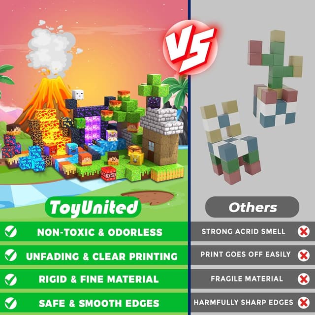 Thumbnail 3 de Magnetic Blocks Dark Light 300pcs building set