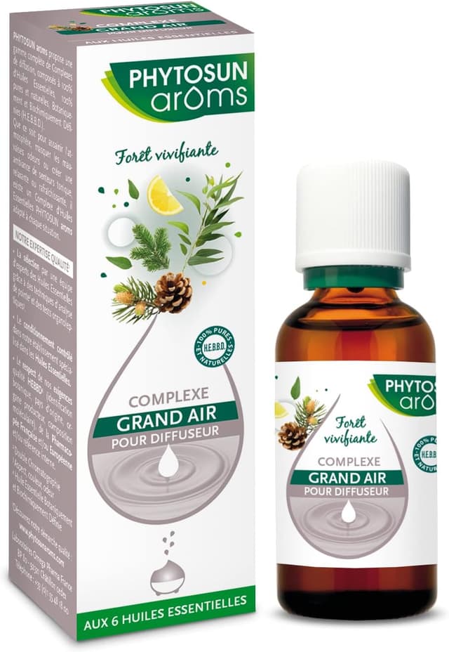 Detalle de Phytosun Arôms Complexe Grand Air : huiles essentielles pour diffuseur, 100% pures et naturelles
