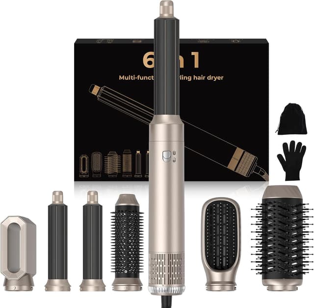 Detalle de 6 in 1 Hairstyler 1000w Rundbürstenföhn