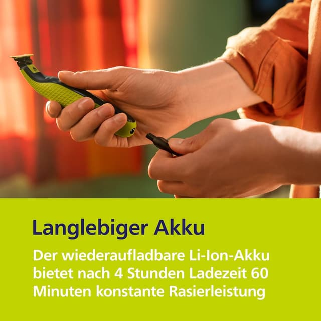 Thumbnail 3 de PHILIPS OneBlade 360 Face Rasierer 2 Klingen