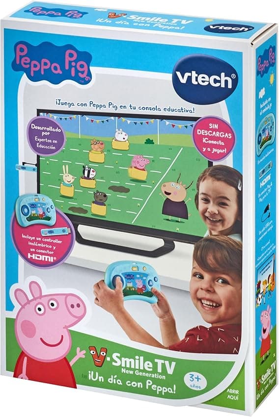 Detalle 2 de VTech V.Smile TV Peppa Pig | Consola educativa 🐷