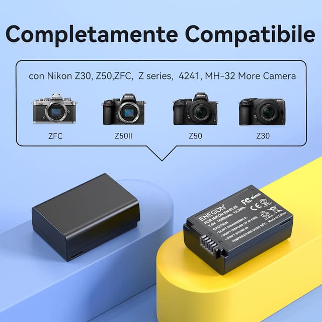 Thumbnail 1 de ENEGON EN-EL25 batteria ricaricabile 1600 mAh per Nikon