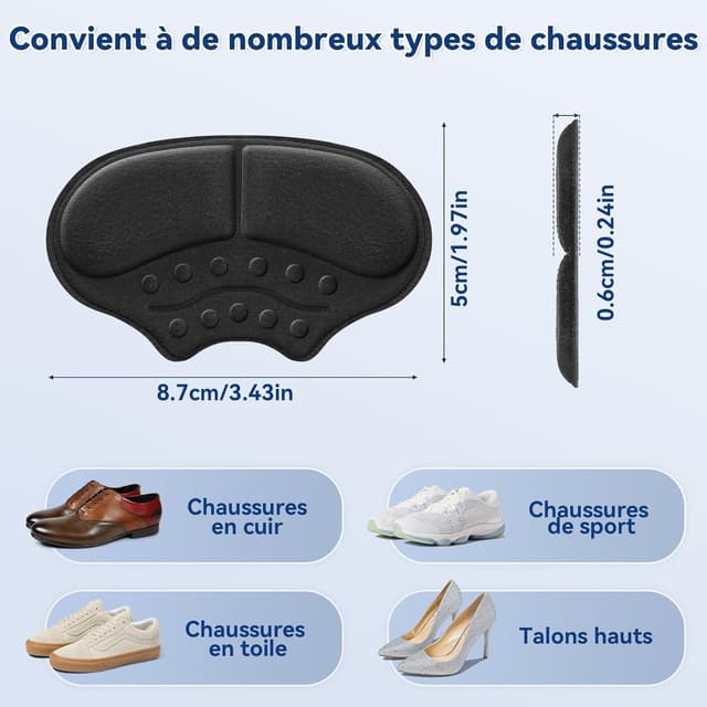 Thumbnail 4 de AnjoCare Coussinets de Talon 3 paires