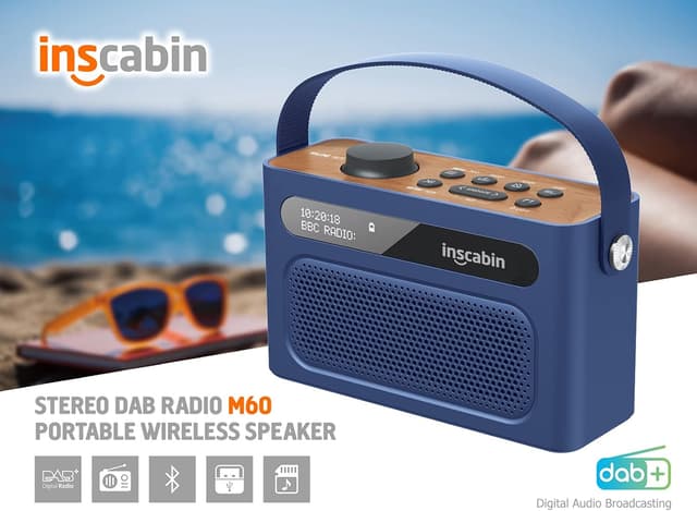 Thumbnail 1 de Inscabin M60 Tragbares DAB+ FM Radio Blau