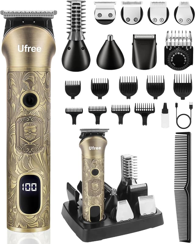 Detalle de Ufree Haarschneidemaschine 7‑in‑1 Barttrimmer für Herren ✂