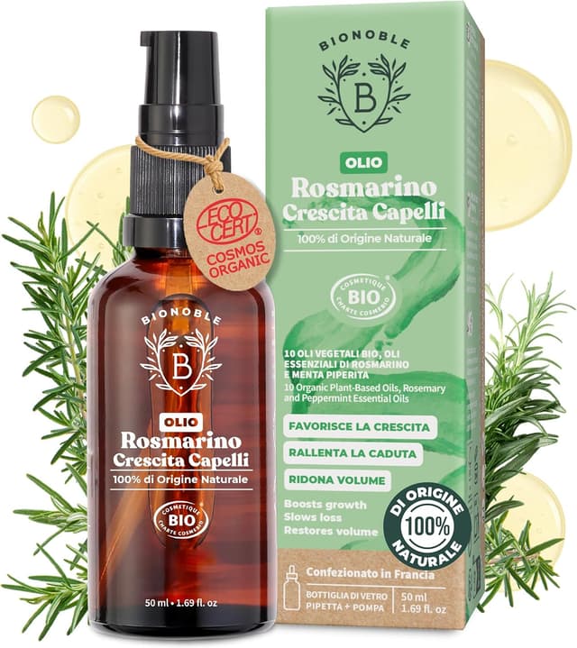 Imagen de BIONOBLE Olio di Rosmarino per Capelli Bio 50 ml en OfertitasTOP