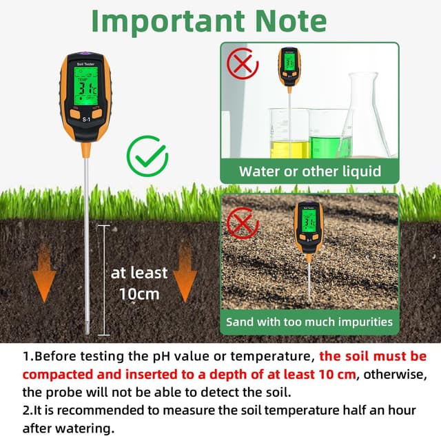 Thumbnail 4 de McBazel Soil Meter 4-in-1 moisture PH