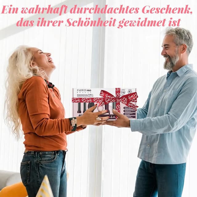 Detalle de PARWIN PRO BEAUTY MaxAIR 2.0 7-in-1 AirStyler Set (Jasper Plum) – automatischer Doppelspann-Roller, heiße Bürsten & mehr